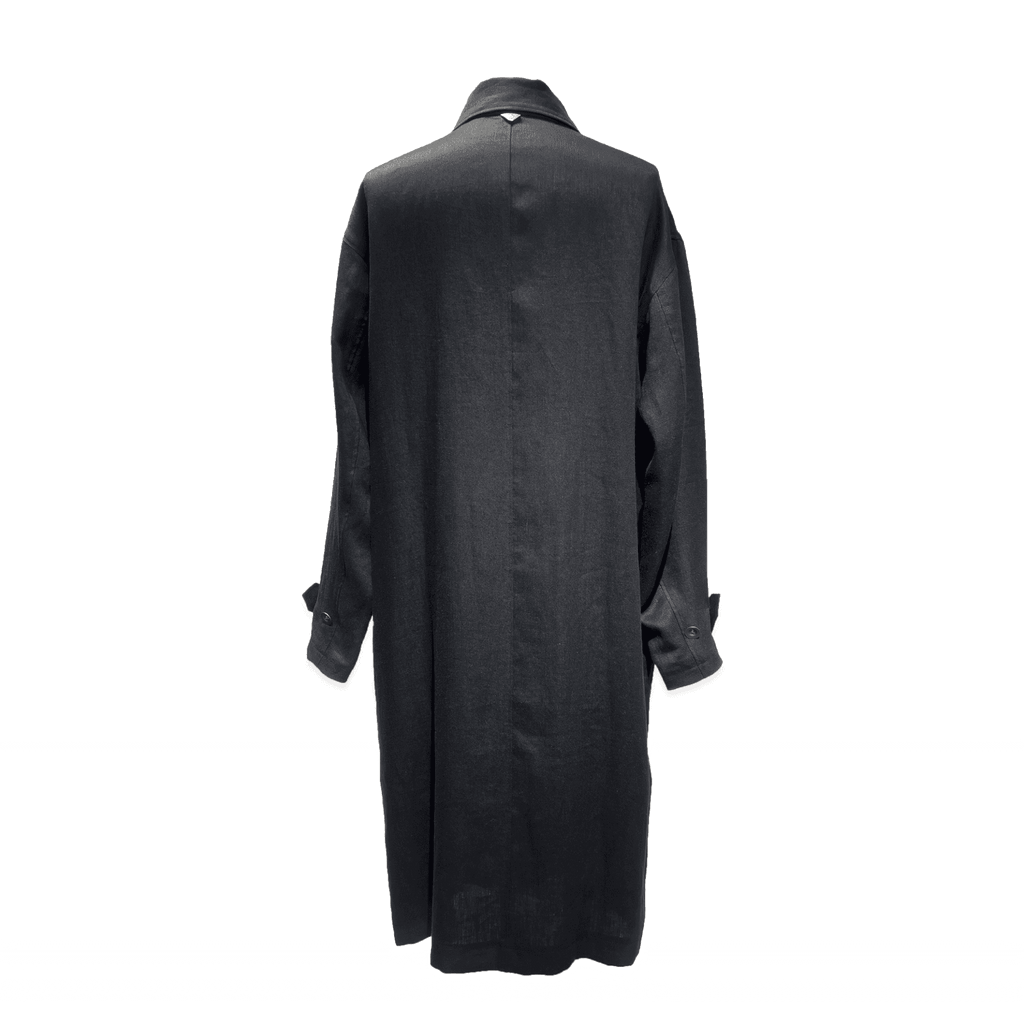 LT001_LINEN RAILWAY COAT | YINDIGO A M