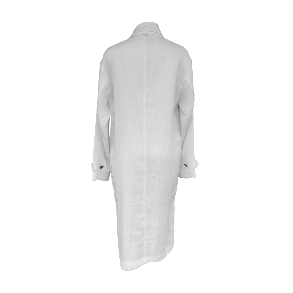 LT001_LINEN RAILWAY COAT | YINDIGO A M